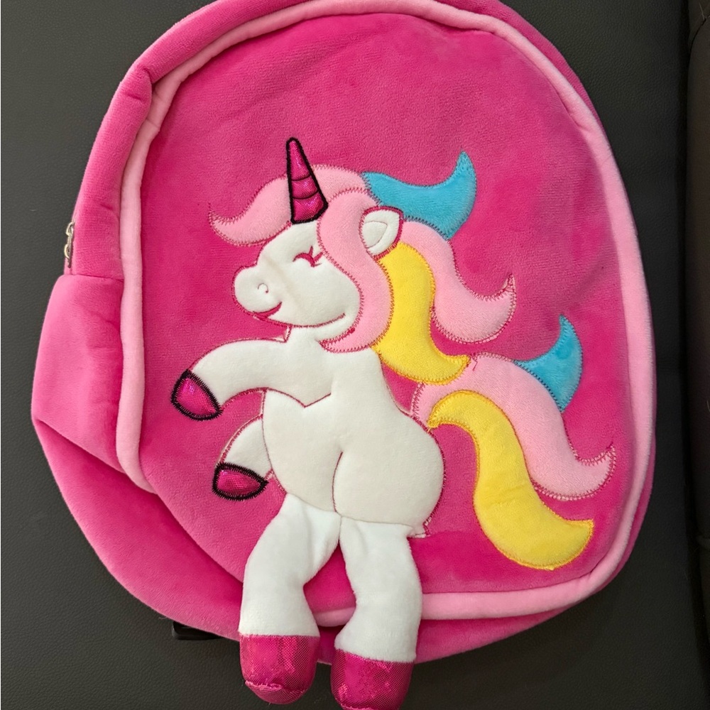 Pink Unicorn super soft Backpack